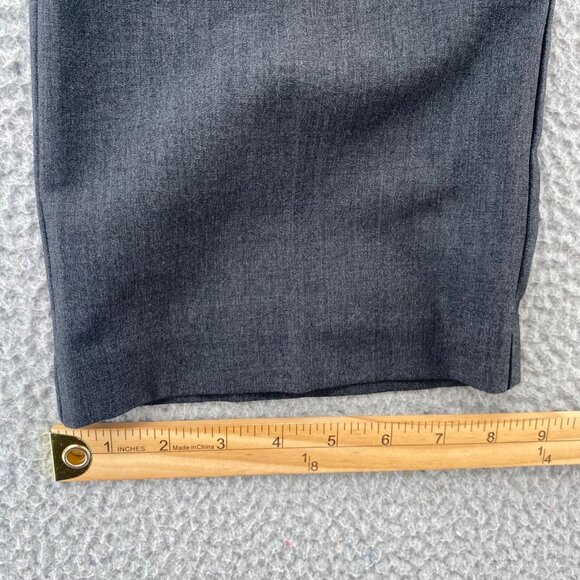 Chicos Pants Womens 2 US 12 Short Gray Stretch Straight Leg Office Career Work - Picture 12 of 13